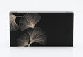 MEIZAI Wooden Box with Hinged Lid Wood Storage Box with handcrafted Ginkgo leaves Decorative Stash Boxes for keepsake jewelry Gift